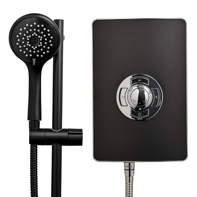 Triton Aspirante 9.5kW Electric Shower - Matte Black - ASP09MTBLK Large Image