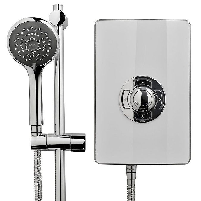 Triton - Aspirante 9.5kw Electric Shower - White Gloss - ASP09GSWHT Large Image