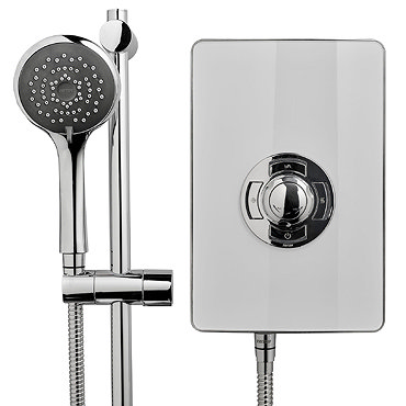 Triton - Aspirante 9.5kw Electric Shower - White Gloss - ASP09GSWHT  Profile Large Image