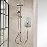Triton Aspirante DuElec 9.5kW Electric Shower - Brushed Steel & Chrome