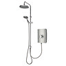 Triton Aspirante DuElec 9.5kW Electric Shower - Brushed Steel & Chrome