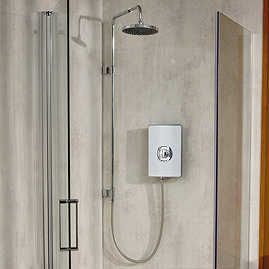 Triton Aspirante UNIQ 9.5kw Electric Shower - Brushed Steel