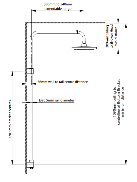 Triton Aspirante UNIQ 9.5kw Electric Shower - Dark Bronze Effect