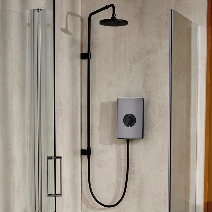 Triton Aspirante UNIQ 9.5kw Electric Shower - Pewter
