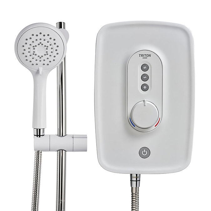 Triton Danzi 10.5kw Electric Shower - White - ARDANZ10W  In Bathroom Large Image