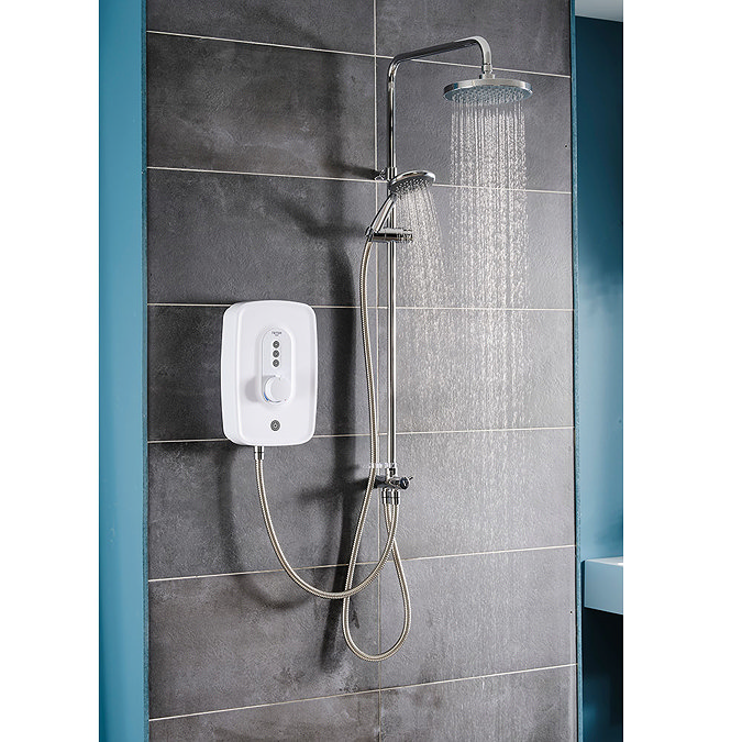 Triton Danzi DuElec 10.5kw Electric Shower - White - GEDADU11  Newest Large Image