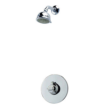 Triton Dart Built-In Thermostatic Shower Mixer with Fixed Head - UNDATHCMBTFH Profile Large Image