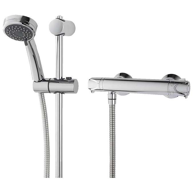 Triton Dene Eco Thermostatic Bar Shower Mixer & Kit - ECODETHBM  Profile Large Image