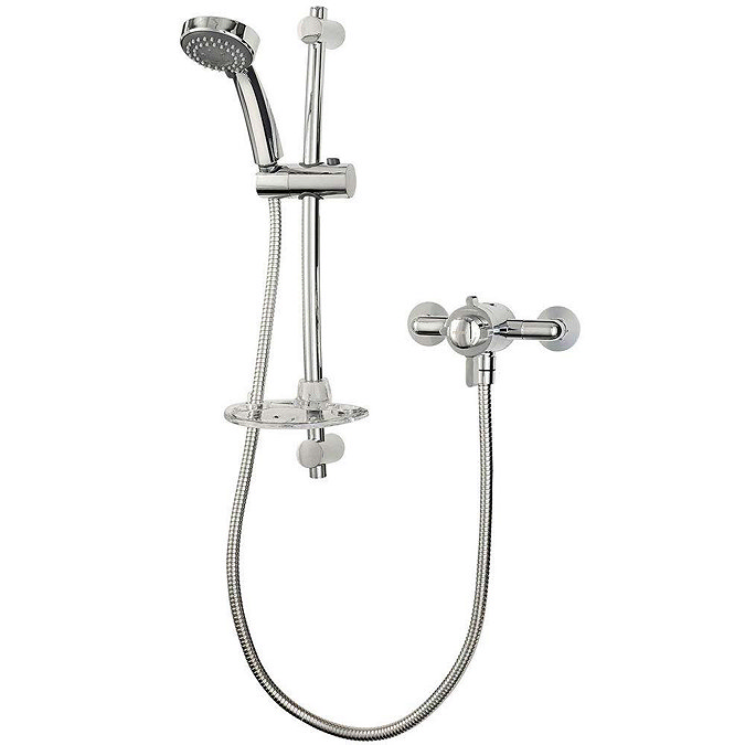 Triton Dove Exposed Mini Concentric Thermostatic Shower Mixer & Kit - UNDOTHEXCMMN Large Image