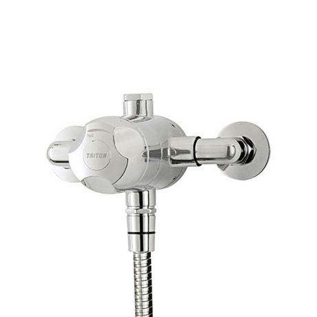 Triton Dove Exposed Sequential Thermostatic Shower Mixer & Kit - UNDOTHEXSM Profile Large Image
