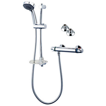 Triton Dove Thermostatic Bar Shower Mixer with Brackets & Kit - UNDOTHBMFXBT Profile Large Image
