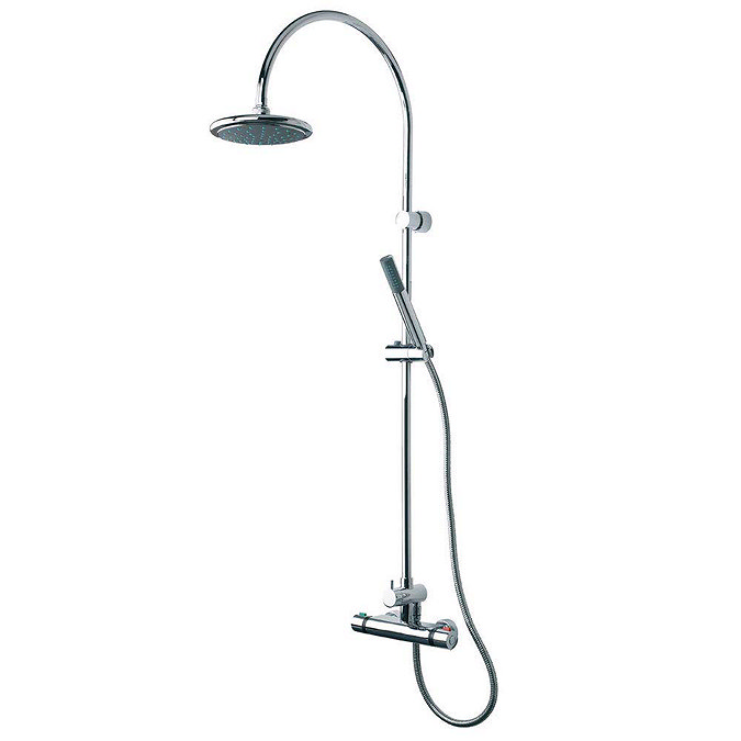 Triton Dove Thermostatic Bar Shower Mixer with Diverter & Kit - UNDOTHBMDIV Large Image