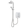 Triton DuElec Silent Running Thermostatic Power Shower - White
