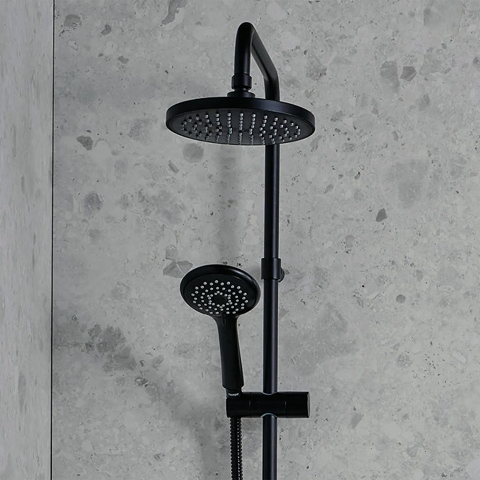 Triton DuElec Silent Running Thermostatic Power Shower - Black