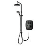 Triton DuElec Silent Running Thermostatic Power Shower - Black