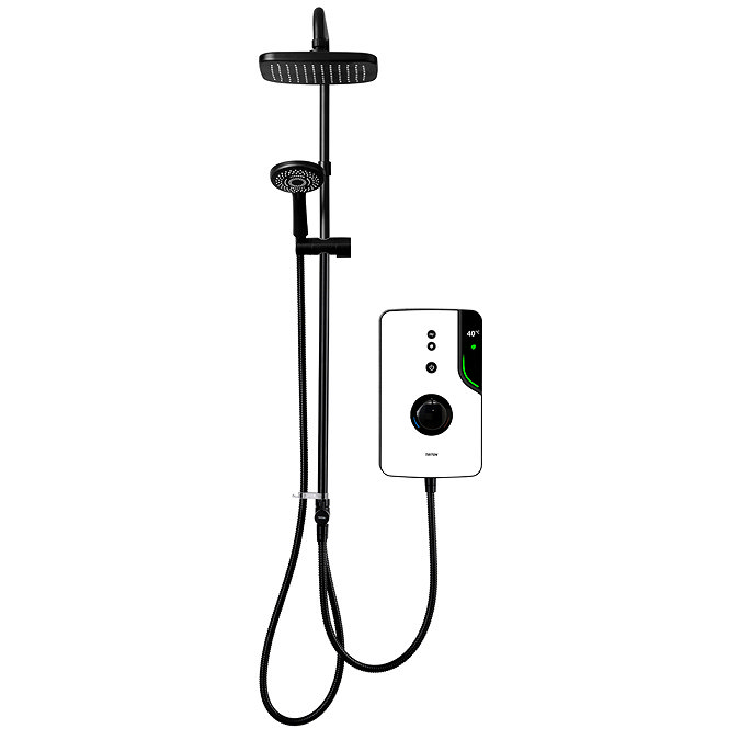 Triton ENlight DuElec 9.5kW Thermostatic Electric Shower - Black & White