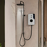 Triton ENlight DuElec 9.5kW Thermostatic Electric Shower - Black & White