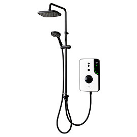 Triton ENlight DuElec 9.5kW Thermostatic Electric Shower - Black & White