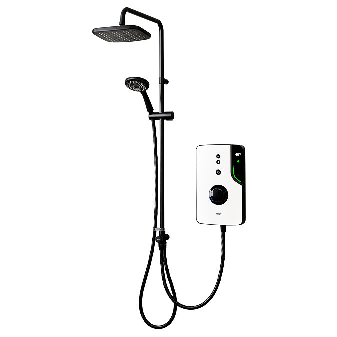 Triton ENlight DuElec 9.5kW Thermostatic Electric Shower - Black & White