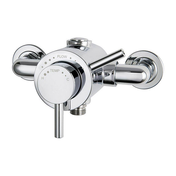 Triton Elina Exposed TMV3 Concentric Shower Valve & Grab Riser Kit - ELICMINCEX In Bathroom Large Im