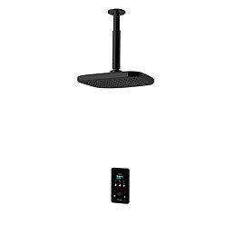 Triton ENVi 9.0KW Electric Shower with Ceiling Fed Fixed Head Kit - Black