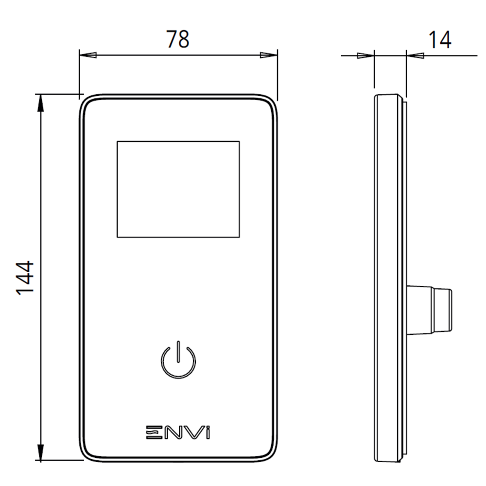 Triton ENVi 9.5kW Thermostatic Electric Shower & Grab Rail Kit - Chrome