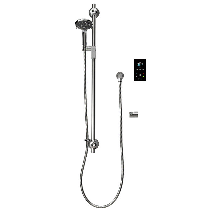 Triton ENVi 9.5kW Thermostatic Electric Shower & Grab Rail Kit - Chrome