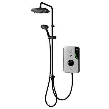 Triton ENlight DuElec 9.5kW Thermostatic Electric Shower - Black & Grey