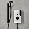 Triton ENlight Thermostatic 9.5kw White Electric Shower with Back to Wall Kit