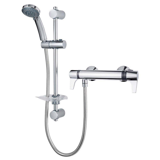 Triton Exe Lever Thermostatic Bar Shower Mixer & Kit - UNEXTHBMINC Large Image