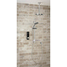 Triton HOME Digital Mixer Shower All-in-One with Round Fixed Head & Slider Rail Kit (High Pressure) 