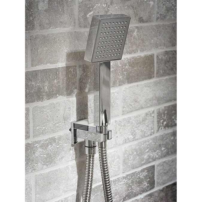 Triton HOME Digital Mixer Shower All-in-One with Square Fixed Head & Slider Rail Kit (High Pressure)