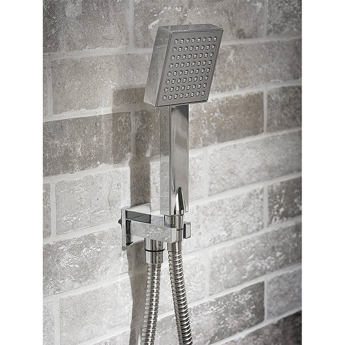 Triton HOME Digital Mixer Shower Pumped All-in-One with Square Fixed Head & Slider Rail Kit (Low Pre