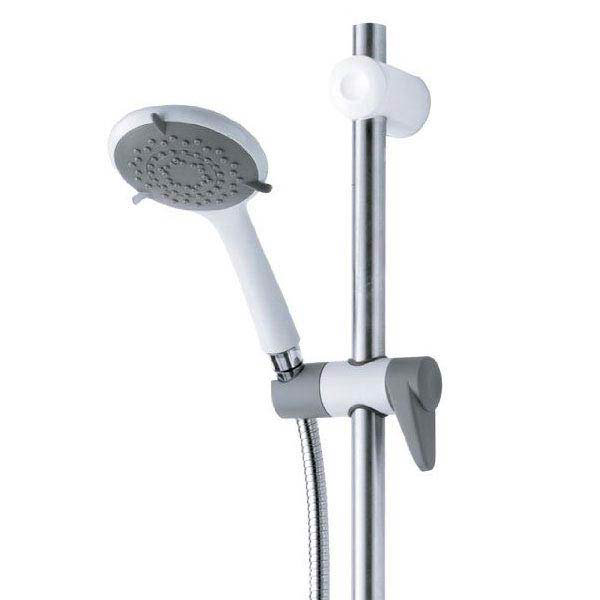 Triton Inclusive Extended Shower Kit - White/Grey - TSKCARESTDWHT Profile Large Image