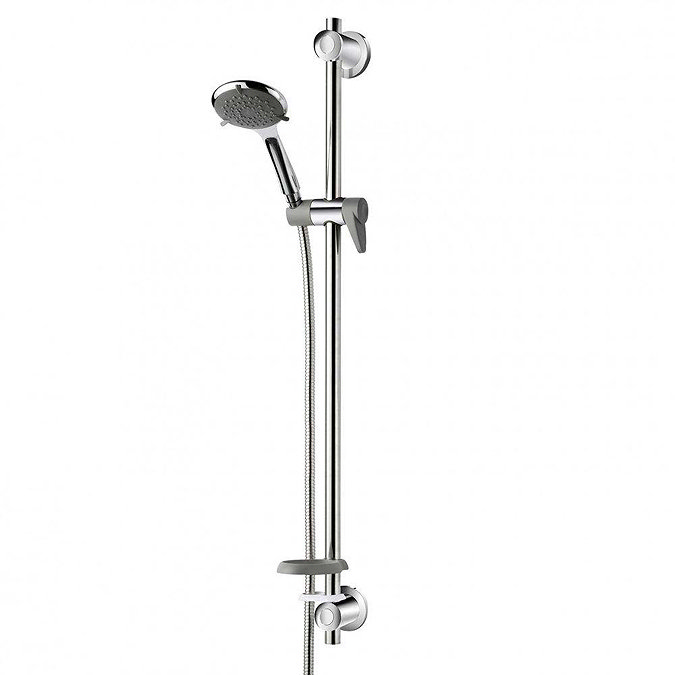 Triton Inclusive Extended Shower Kit with Grab Rail - Chrome/Grey - TSKCAREGRBCHR Large Image