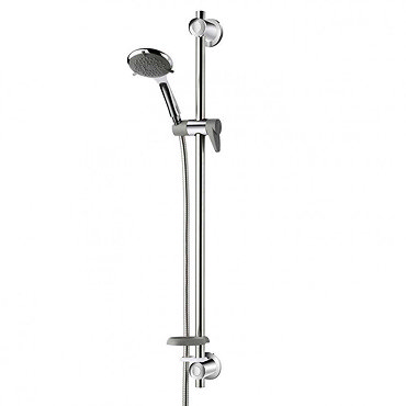 Triton Inclusive Extended Shower Kit with Grab Rail - Chrome/Grey - TSKCAREGRBCHR Profile Large Imag