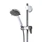 Triton Inclusive Extended Shower Kit with Grab Rail - White/Grey - TSKCAREGRBWHT Profile Large Image
