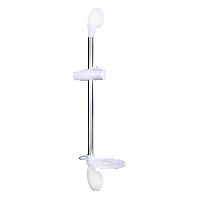 Triton Joshua Shower Riser Rail - White/Chrome - TSKJOSHWC Large Image