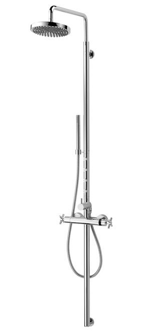 Triton Leona Thermostatic Bar Mixer Shower Pole Large Image