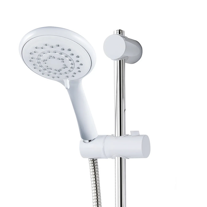 Triton Lewis-8000 Series Fast-Fit Shower Kit - White & Chrome