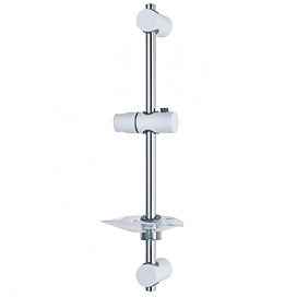 Triton Lewis Shower Riser Rail - White/Chrome - TSKLEWWC Large Image