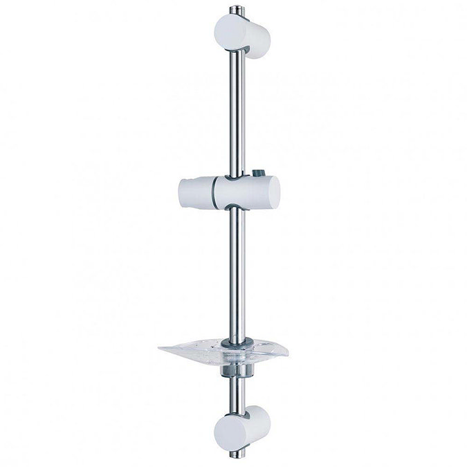 Triton Lewis Shower Riser Rail - White/Chrome - TSKLEWWC Large Image