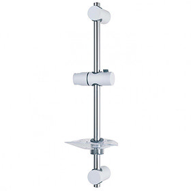 Triton Lewis Shower Riser Rail - White/Chrome - TSKLEWWC Large Image