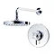 Triton Mersey Built-In Concentric Thermostatic Shower Mixer with Fixed Head - UNMEBTCMFH  Profile Large Image