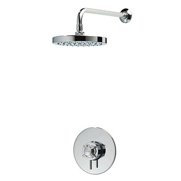 Triton Mersey Built-In Concentric Thermostatic Shower Mixer with Fixed Head - UNMEBTCMFH  Profile Large Image