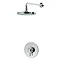 Triton Mersey Built-In Concentric Thermostatic Shower Mixer with Fixed Head - UNMEBTCMFH Large Image