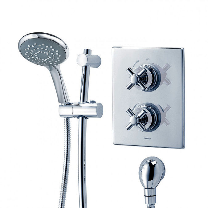 Triton Mersey Dual Control Thermostatic Shower Mixer & Kit - UNMEDCMX  Feature Large Image
