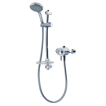 Triton Mersey Exposed Concentric Thermostatic Shower Mixer & Kit - UNMEEXCM Profile Large Image