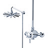 Triton Mersey Exposed Concentric Thermostatic Shower Mixer with Fixed Head - UNMEEXCMFH  In Bathroom Large Image