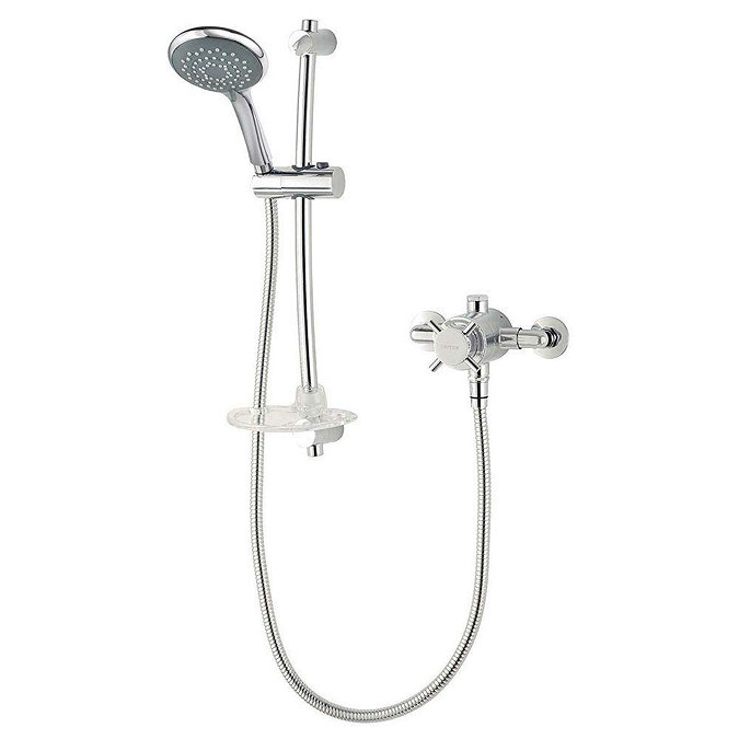 Triton Mersey Exposed Sequential Thermostatic Shower Mixer & Kit - UNMETHEXSM Large Image
